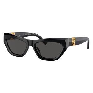New RALPH LAUREN The Kiera Black Cat Eye RL8218U 500187 Sunglasses Women
